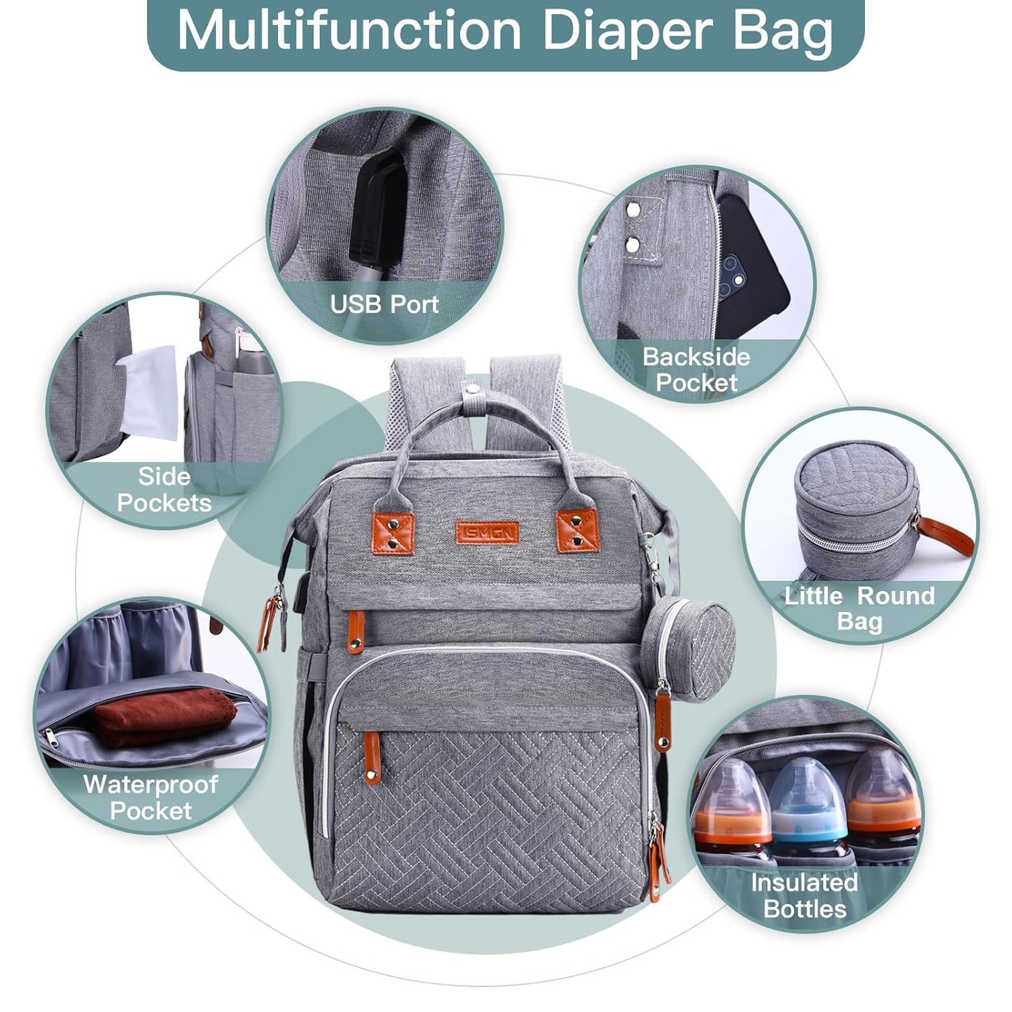 Bag with Diaper Changing Pad